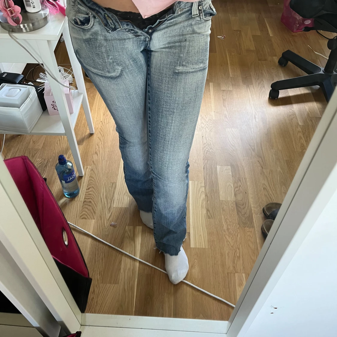 Lågmidjade jeans