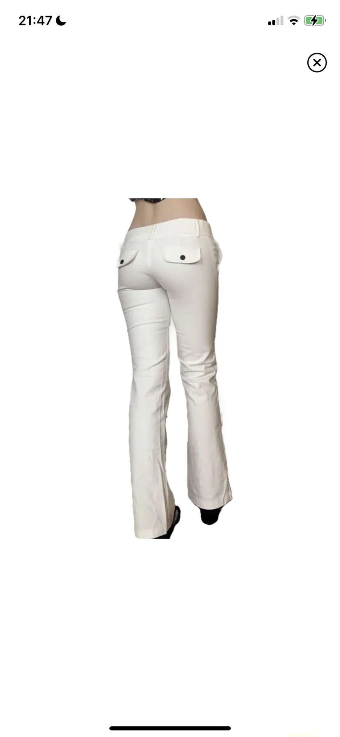 Vita kostymbyxor/jeans