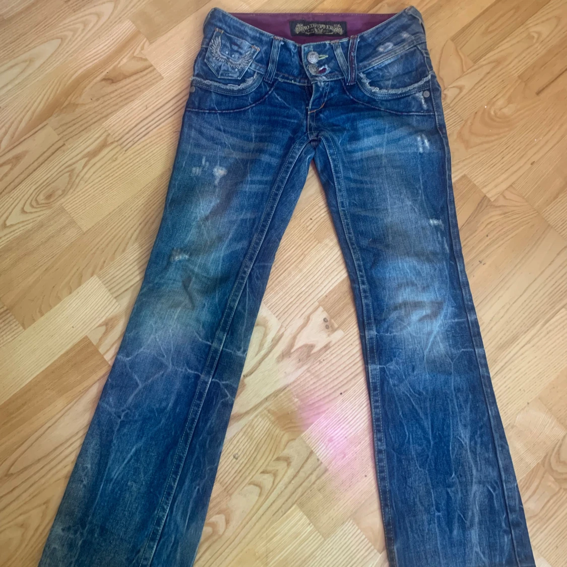 Lågmidjade bootcut jeans - 91