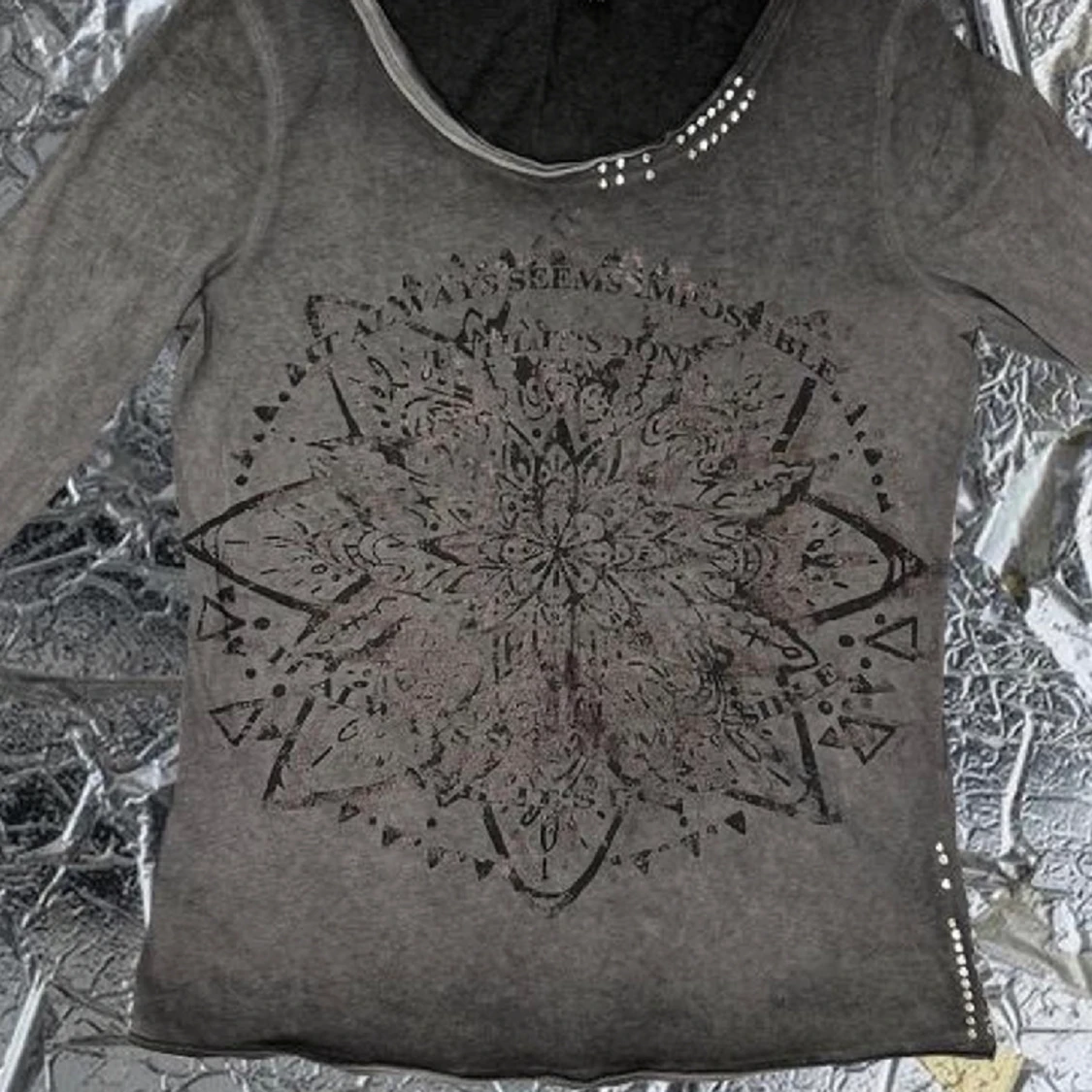 Grunge long sleeve cotton shirt  - 90