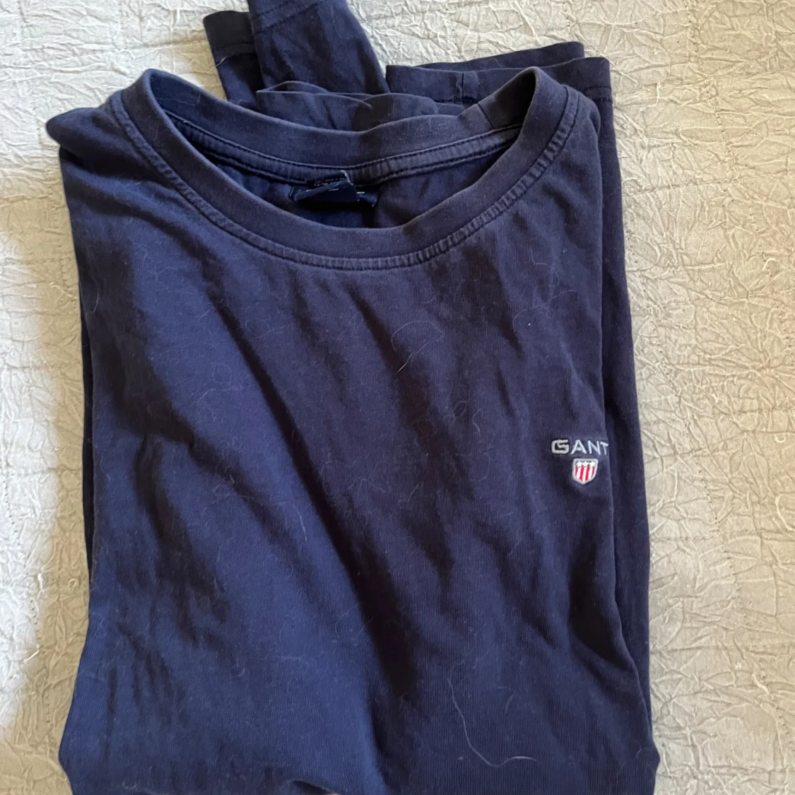 marinblå långärmad gant tröja - 90