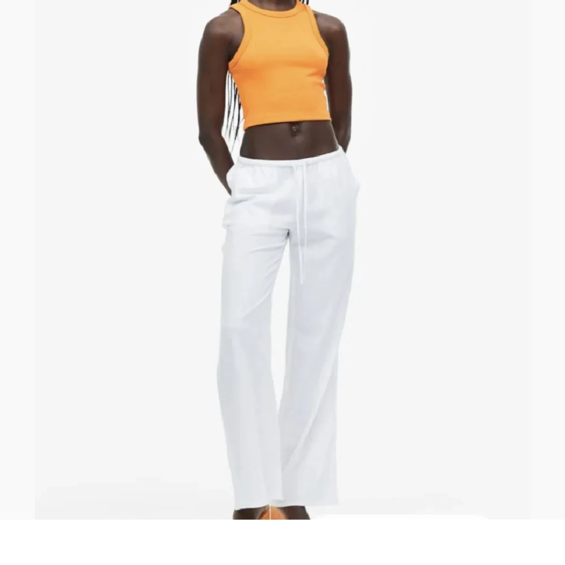 Hm lågmidjade linnebyxor  - 91