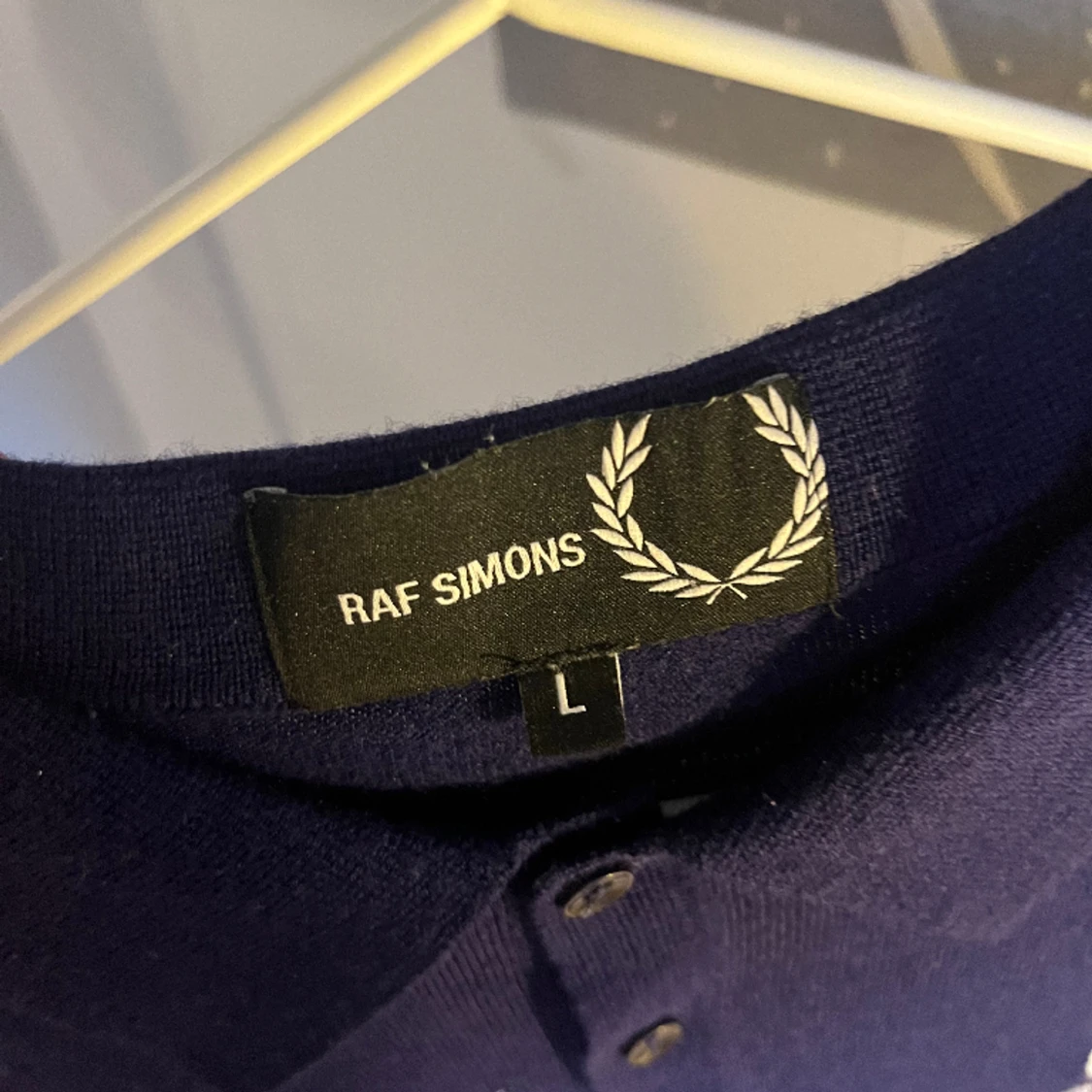 Raf Simons x Fred Perry stickad piké  - 90