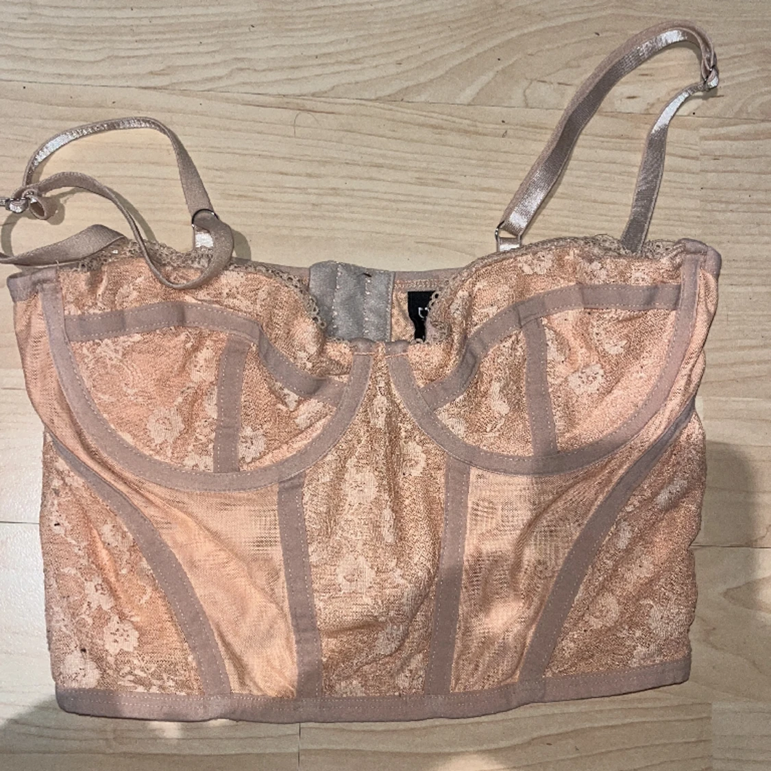 Korsett liknande topp orange