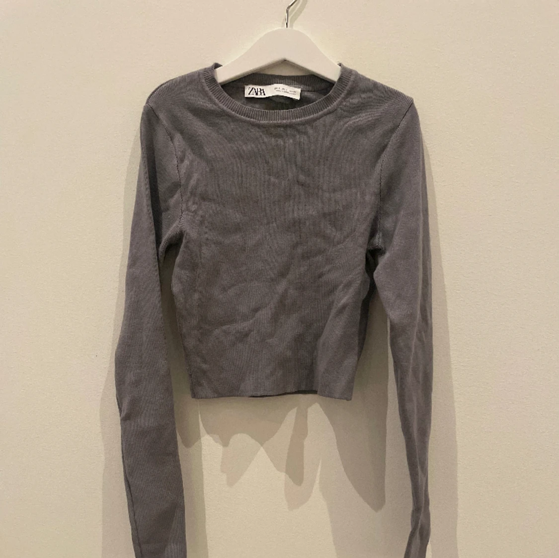 Långärmad croppad topp!