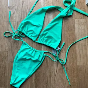 neon grön bikini set. använt 1 gång! 