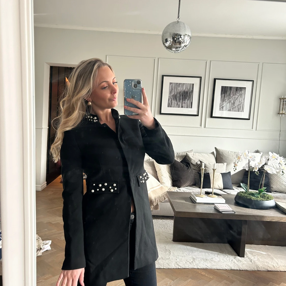 Vårjacka med pärlor - 90