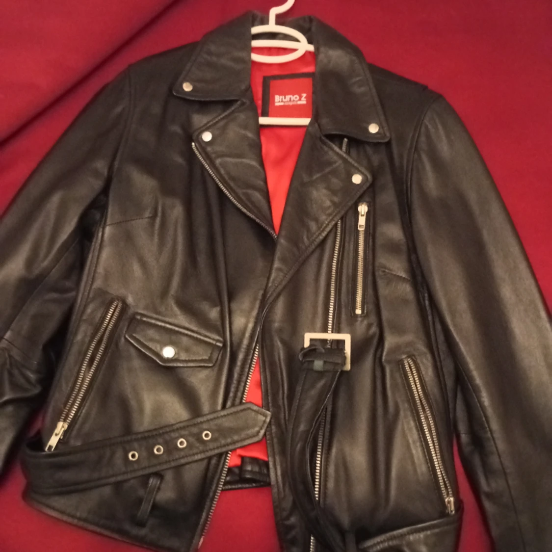 Helt ny skinn jacka - 91