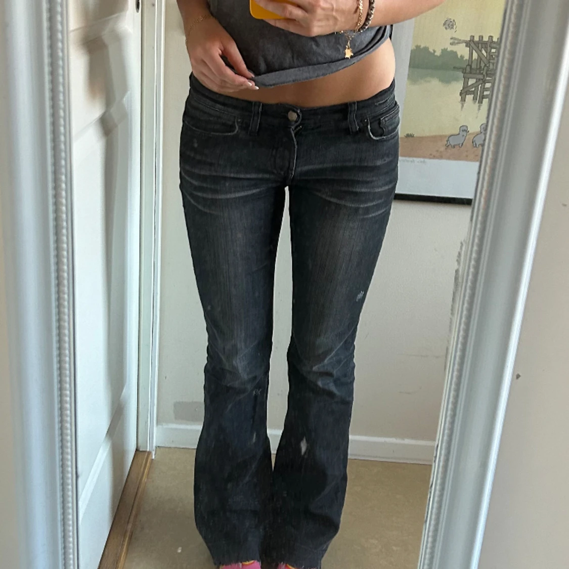 Lågmidjade jeans - 90