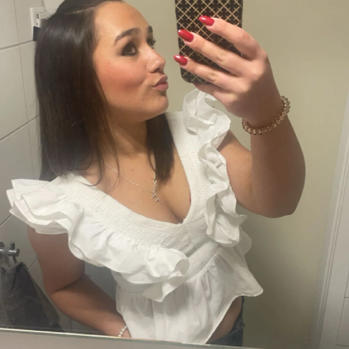 Vit volang blus  - 90