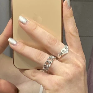 Silverring med motiv - Helt ny Justerbar silverring, 79kr