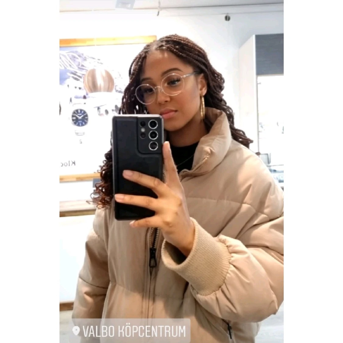 Beige Vinterjacka  - 90