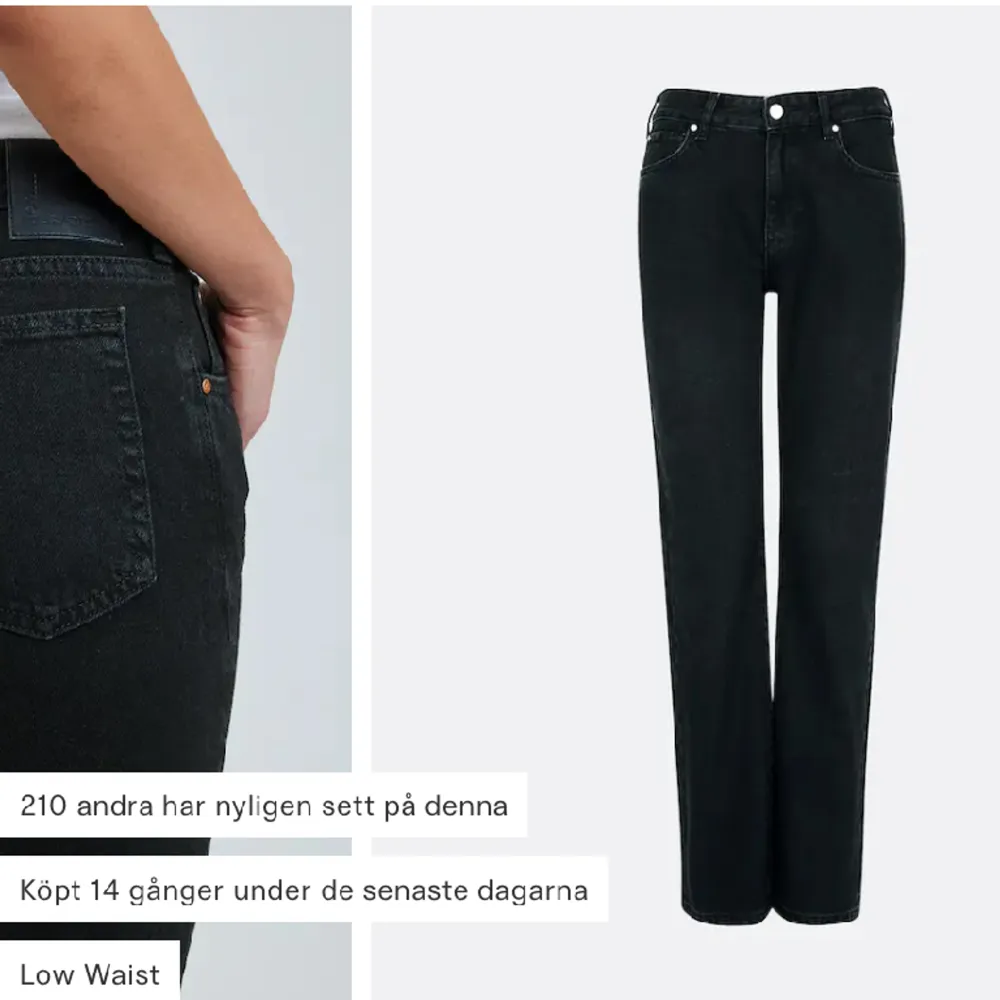 Lågmidjade jeans från bikbok. Fint skick, skriv för egna bilder ☺️. Jeans & Byxor.