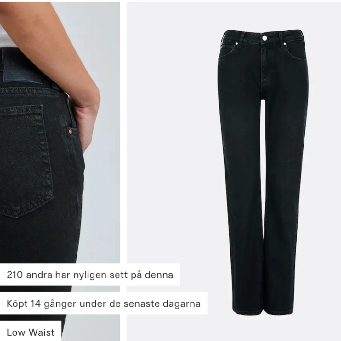 Bikbok lågmidjade jeans  - 91