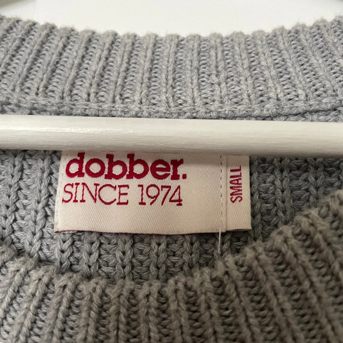 Grå stickad bomullströja Dobber - 91