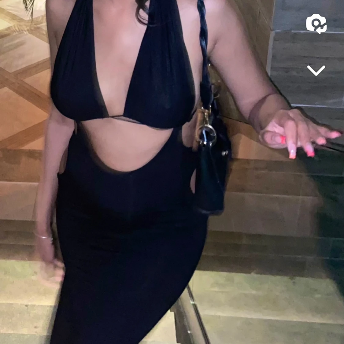 Svart fest klänning 