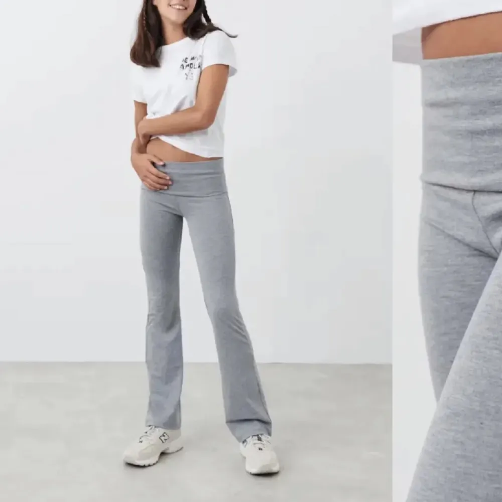 Läs bio innan du skriver! Yoga pants från Gina Young❤️Kan inte ta bilder med dem på då dem var för små❤️Passar någon runt 155-164 i längd❤️. Jeans & Byxor.