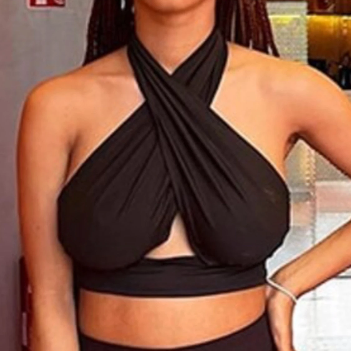 Halterneck topp - 90