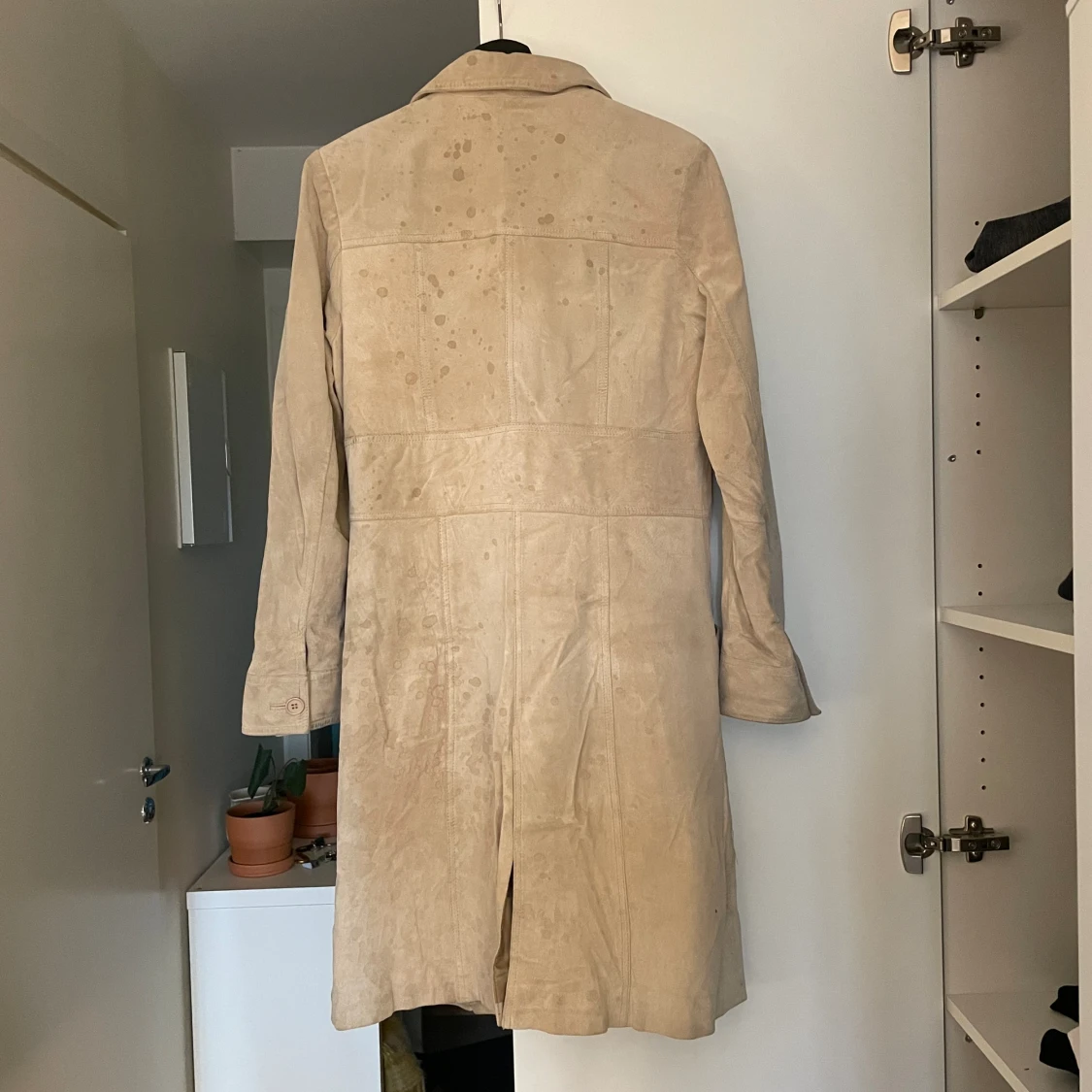 Vårkappa i mocka - 90