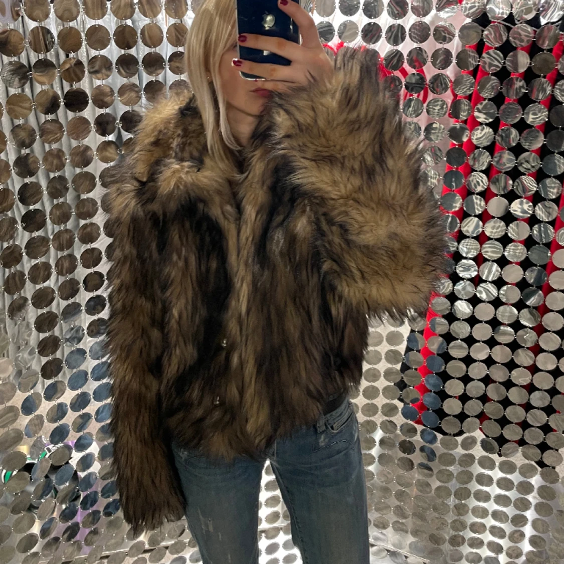 HM x Rabanne fur jacket 