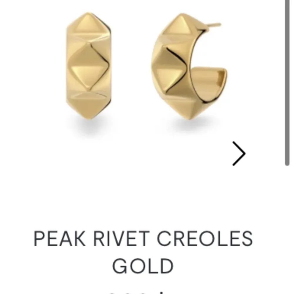 Säljer nu mina helt oanvända Edbald örhängen. Modell peak rivet creoles Gold. Nypris 400kr säljer då den inte kommer till användning❤️. Accessoarer.