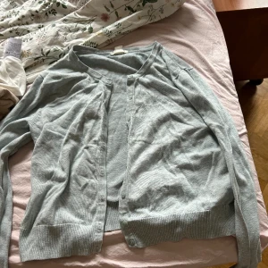 Blå/ grön  cardigan  - Gott skick , M, ljus grön/blå, cardigan 