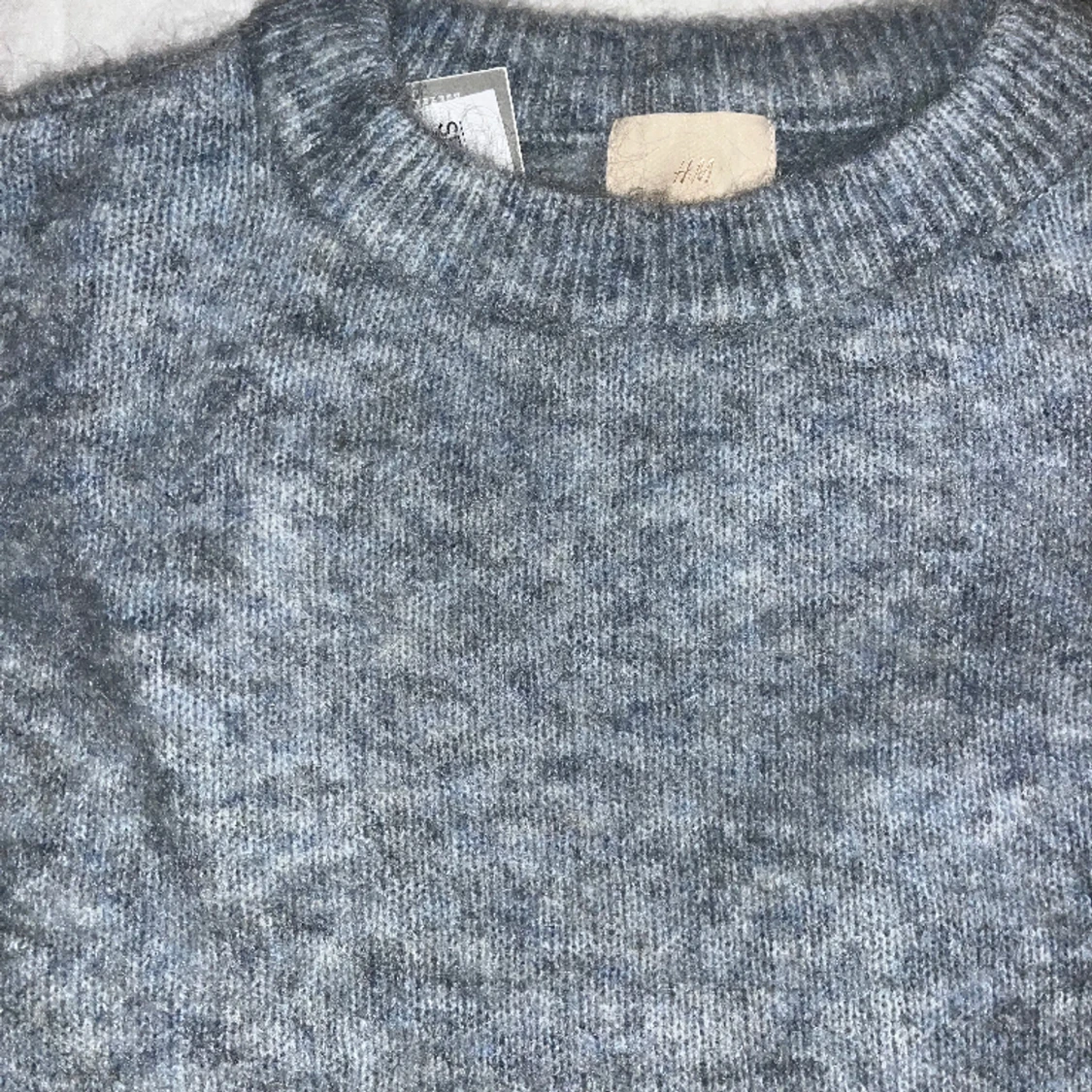 Mohair/ wool blend stickad tröja  - 90