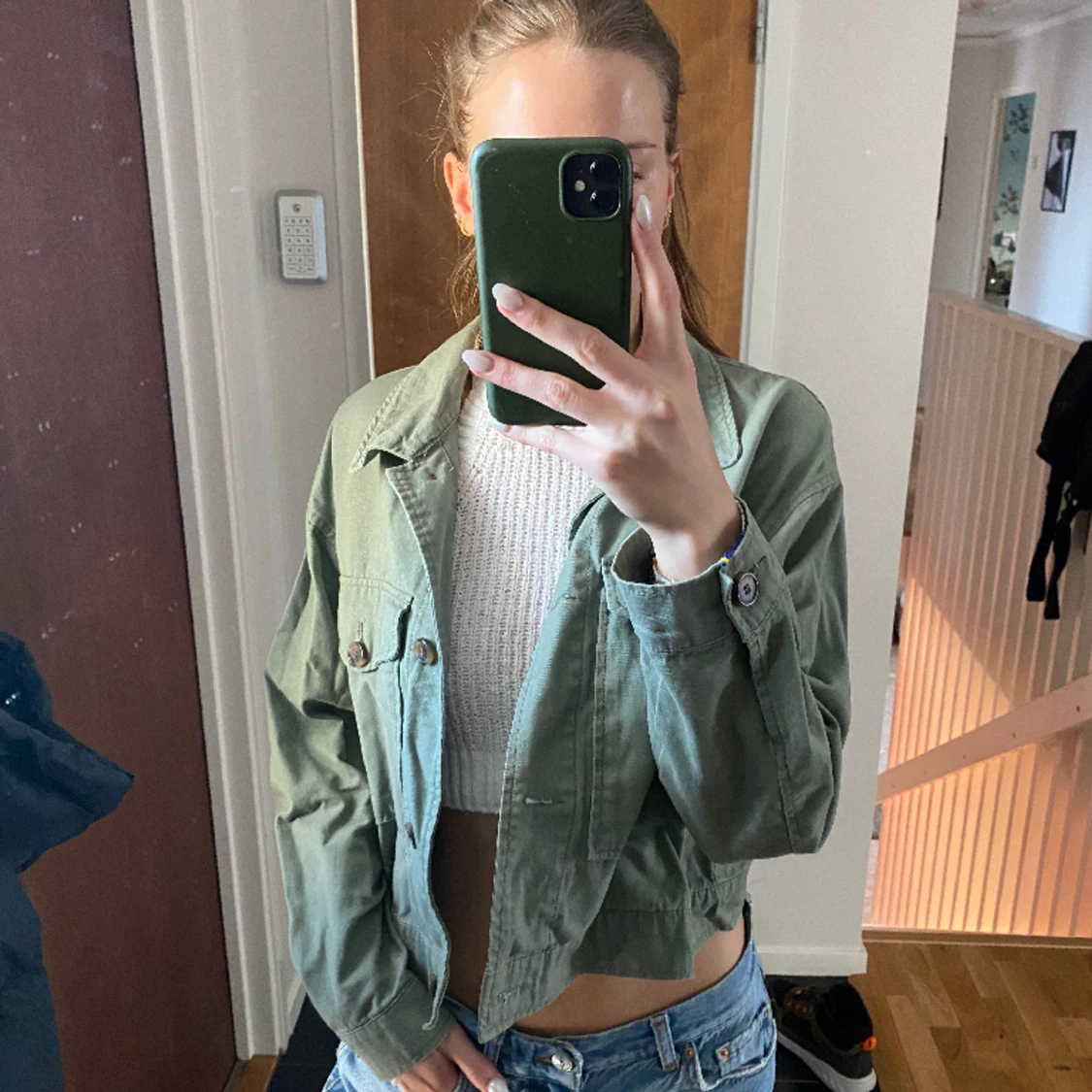 Grön jacka - 90