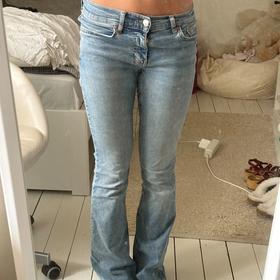 Lågmidjade jeans