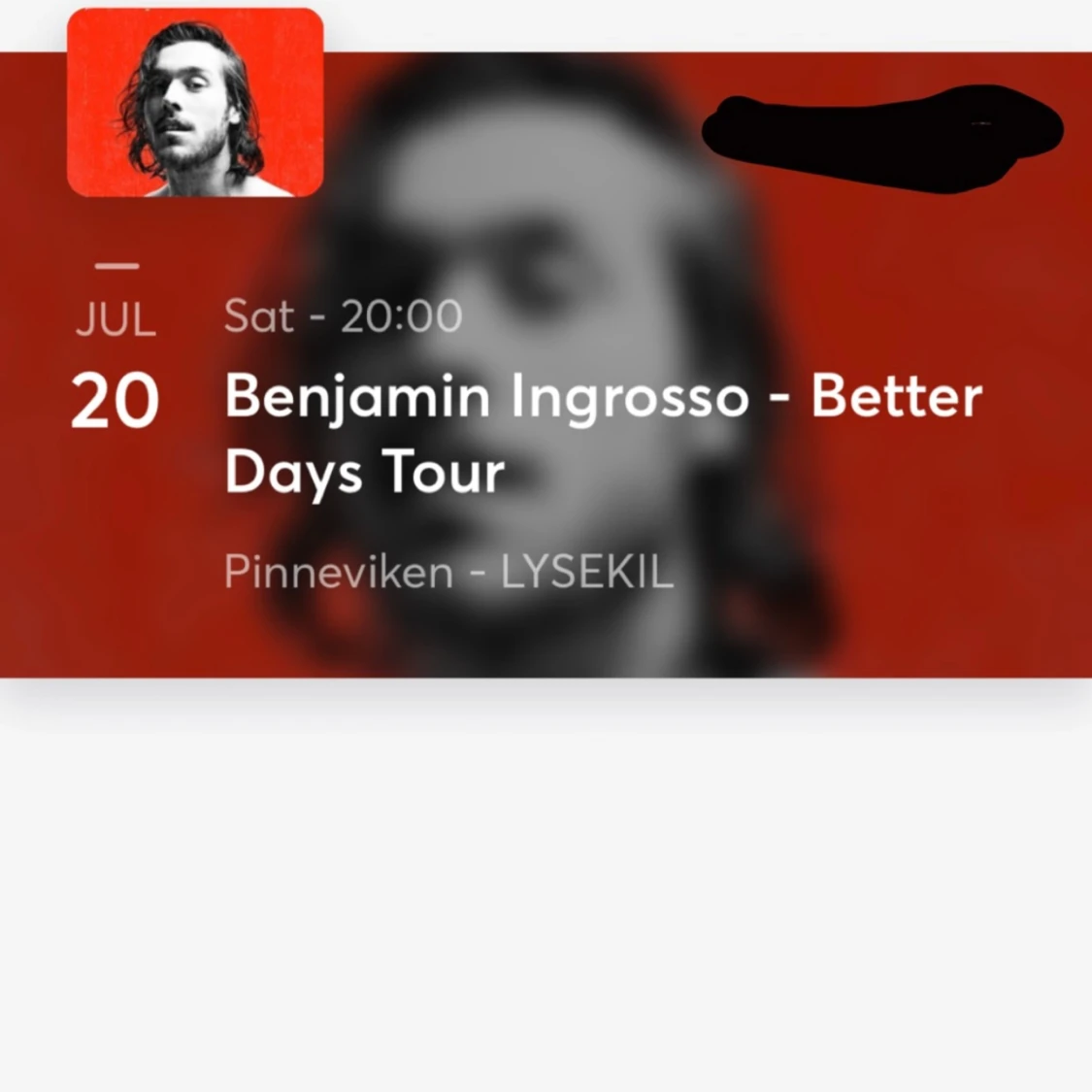 Benjamin Ingrosso biljetter 