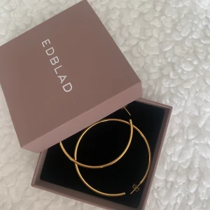 Guld örhängen från Edblad 💕💕 - Ett par superfina guldpaljetterade hoops från Edblad. Ganska stora och bara använda ett fåtal gånger! 💕