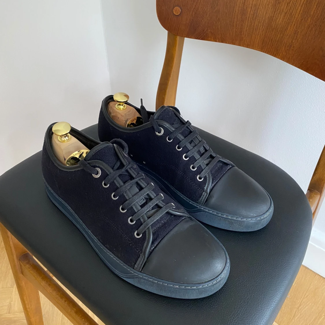 Lanvin Cap Toe Filt Sneaker - 90