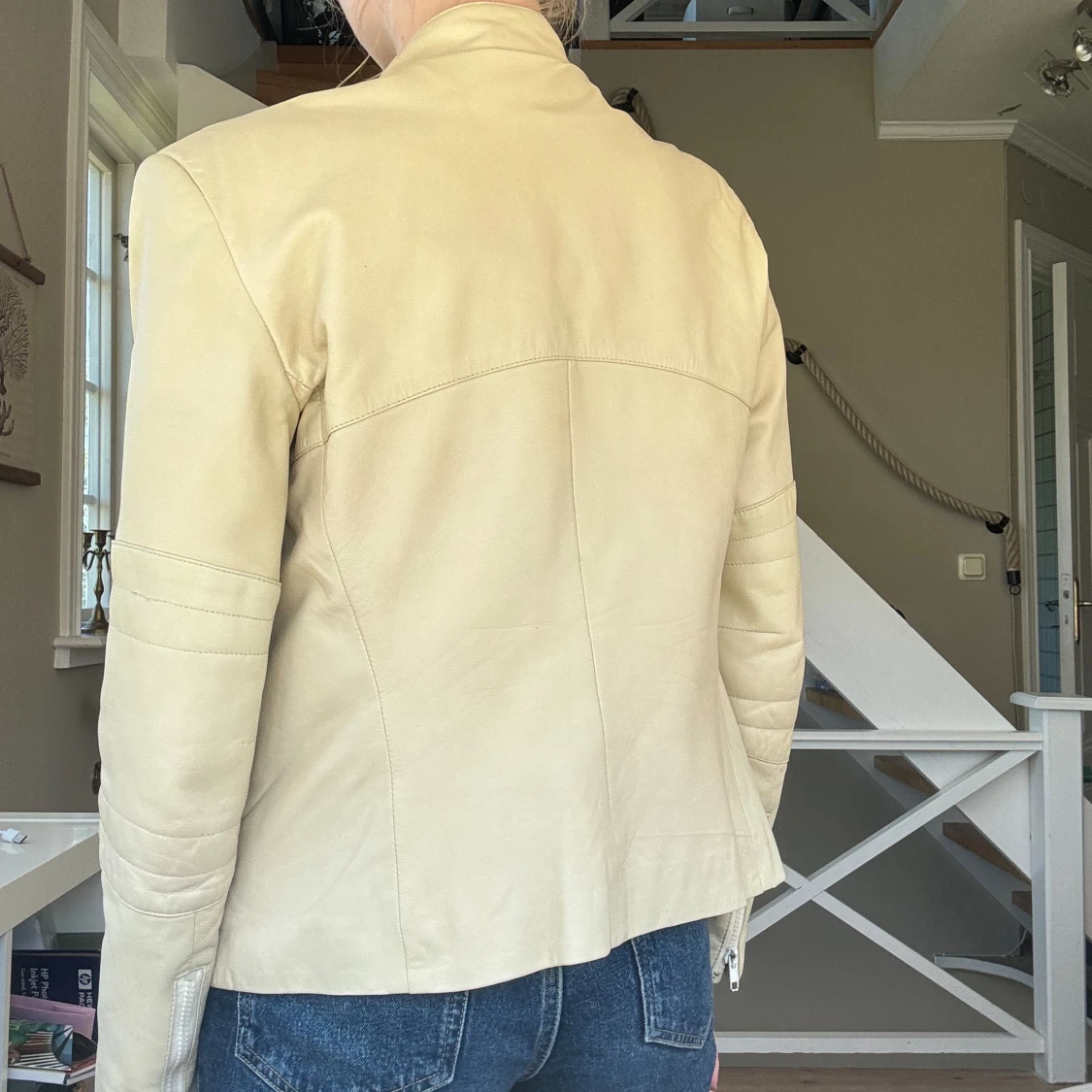 Super snygg läder jacka  - 90