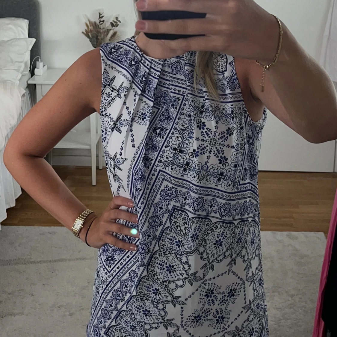 Mönstring klänning  - 90