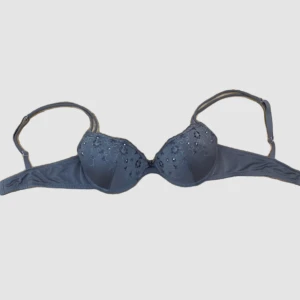 Glittrig Bh - Super gullig grå bh med stenar och mönster🪩