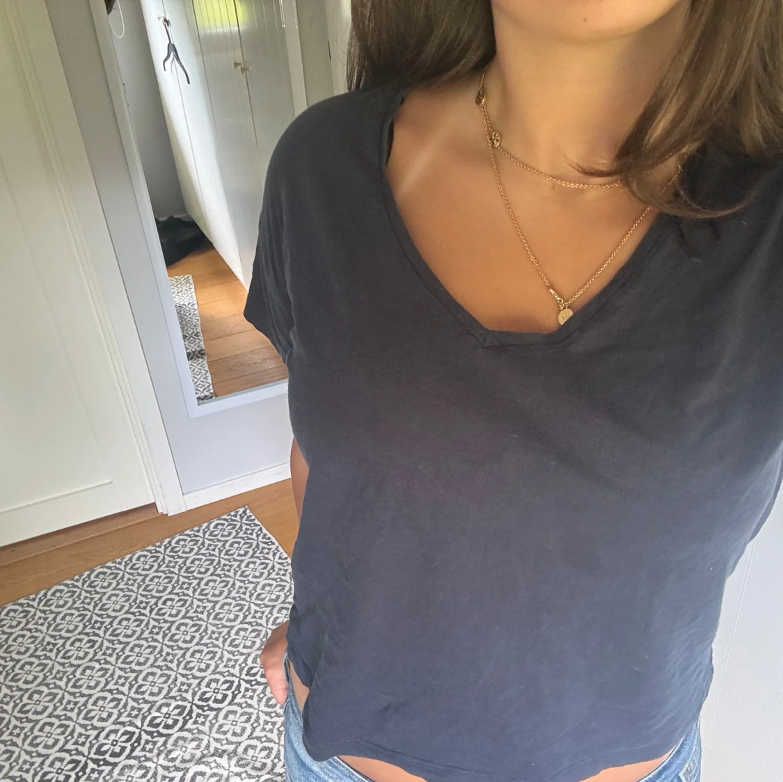 Blå tshirt lindex - 90