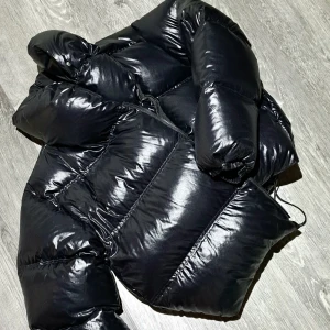 Svart dunjacka från Filippa K - En svart dunjacka från Filippa K. Jackan har en glansig yta som är extremt lätt och skön att ha på sig. Kom privat för fler bilder. Skickar helst inte. Går att prova. 