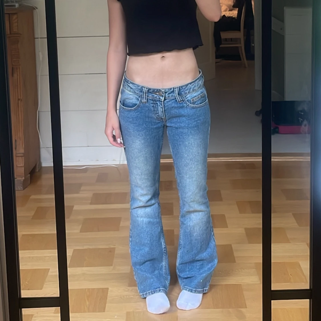 Lågmidjade jeans