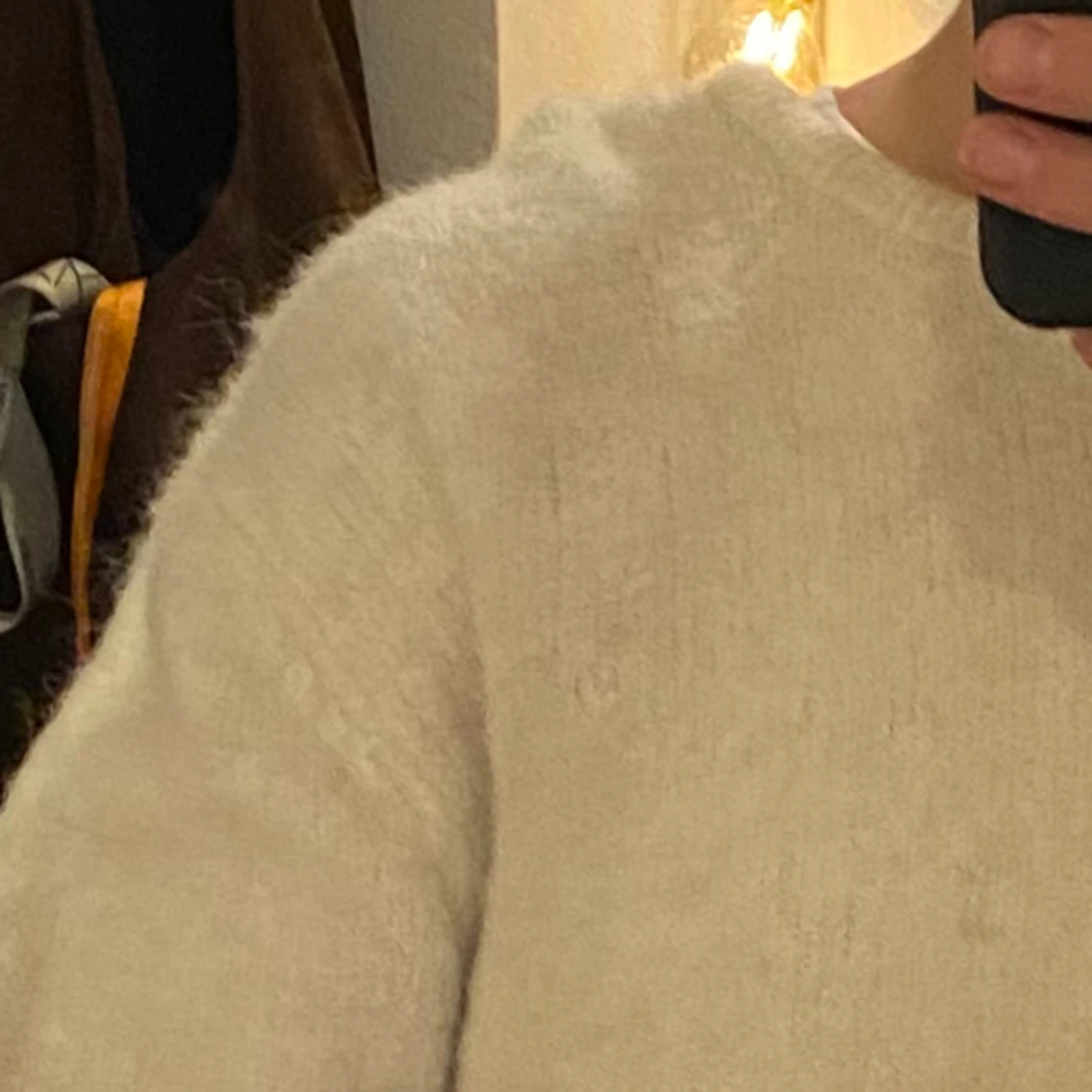 Stickad kortärmad tröja  - 91