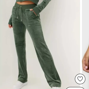 Juicy byxor - Mörkgröna juicy byxor