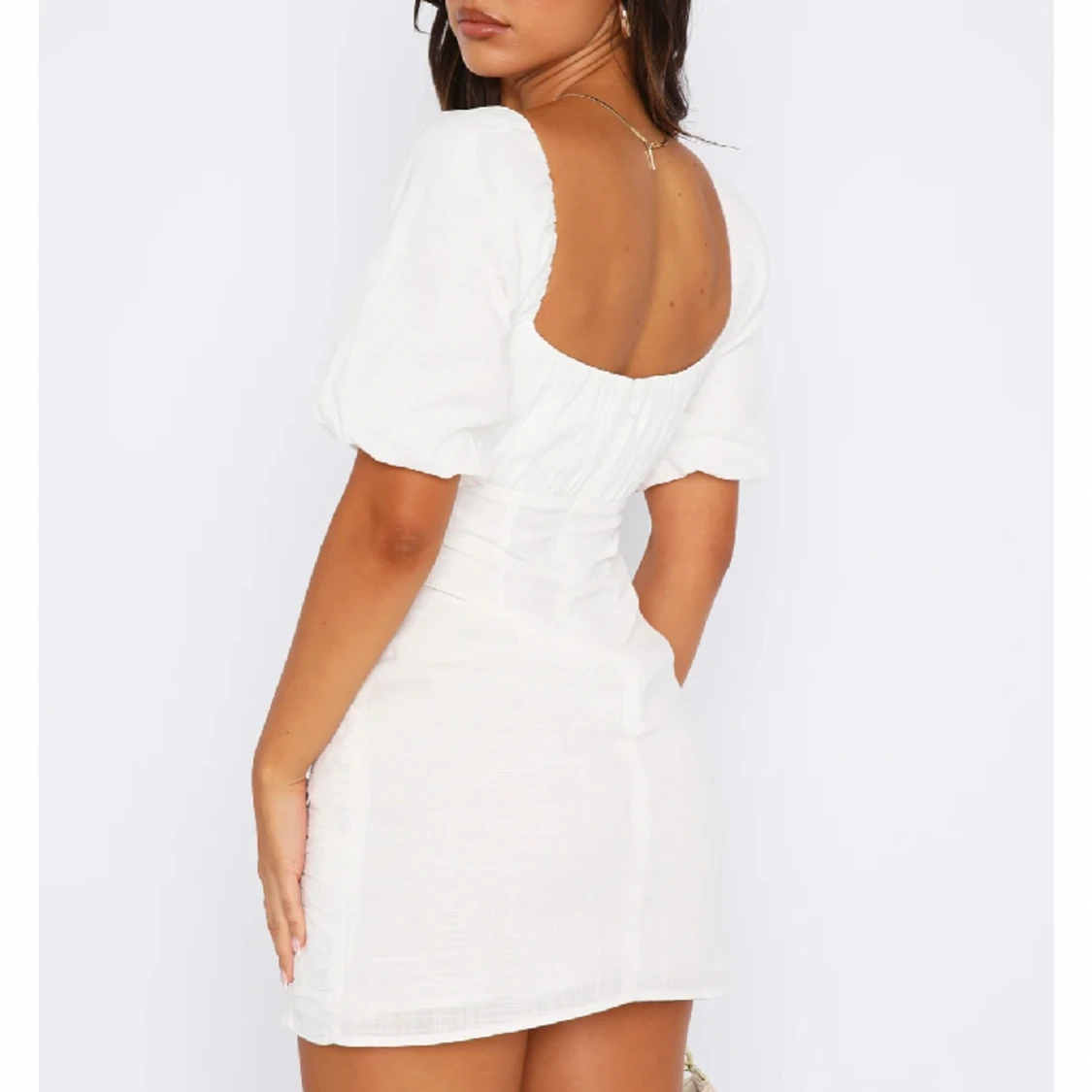 Vit student klänning - 90