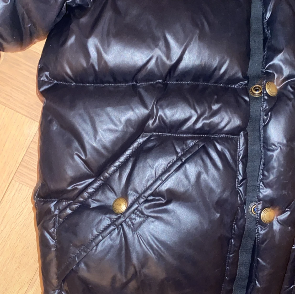 Svart tjock polo Ralph Lauren jacka  - 91