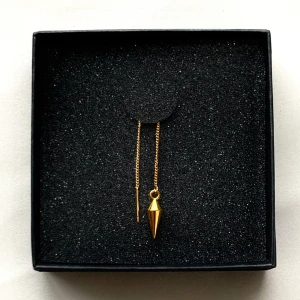 Guldigt långt nitörhänge🎉 - 2st guldiga nitörhängen🎉