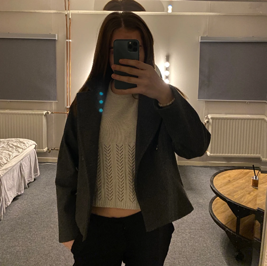 Grå kort kappa  - 91