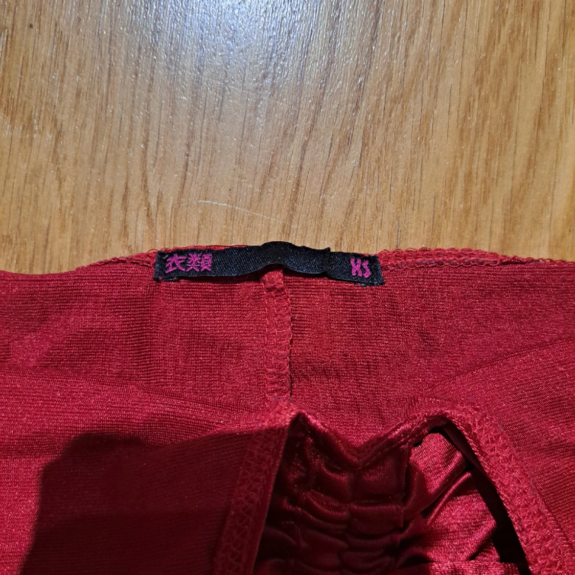 Röd halter topp - 90