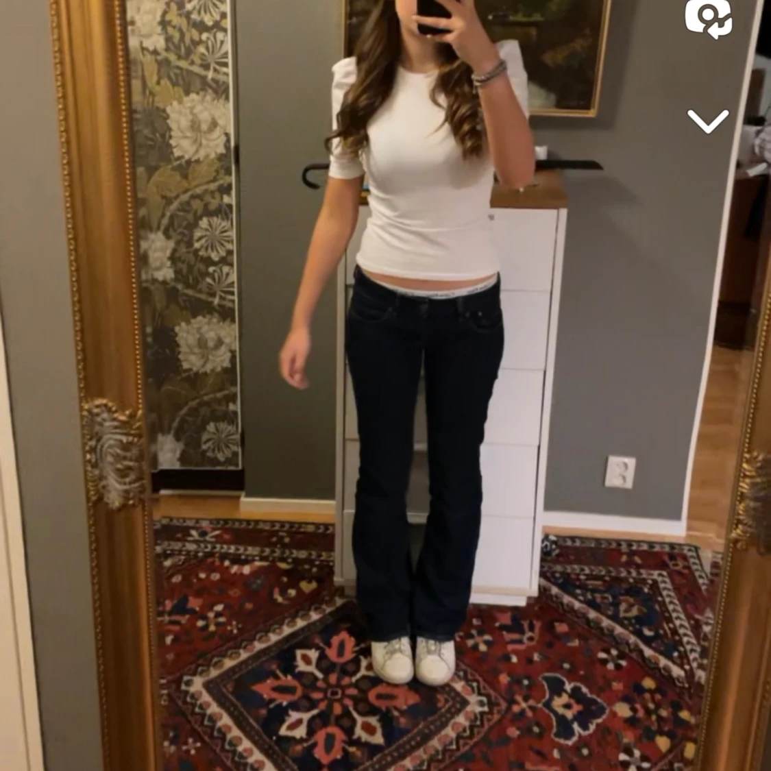 Topp med puffärm  - 90