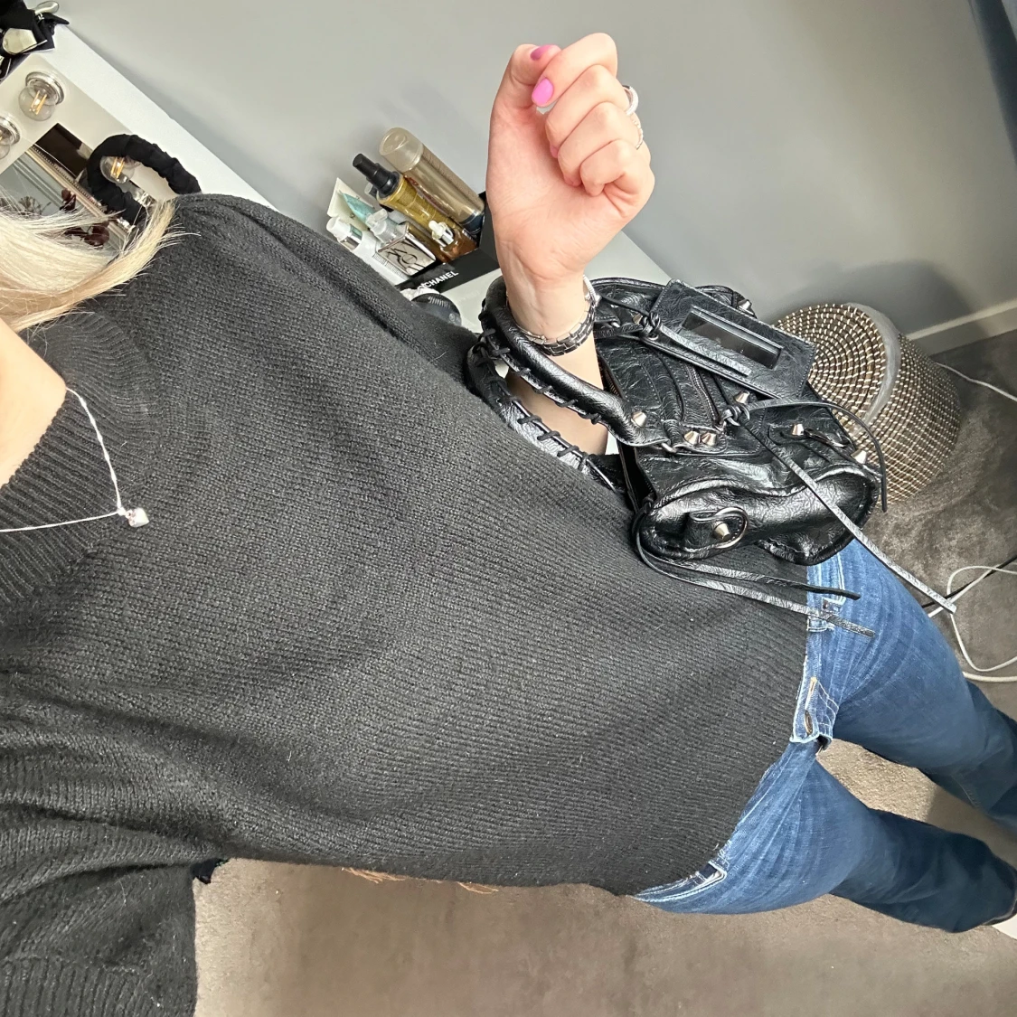 Stickad tshirt  - 90