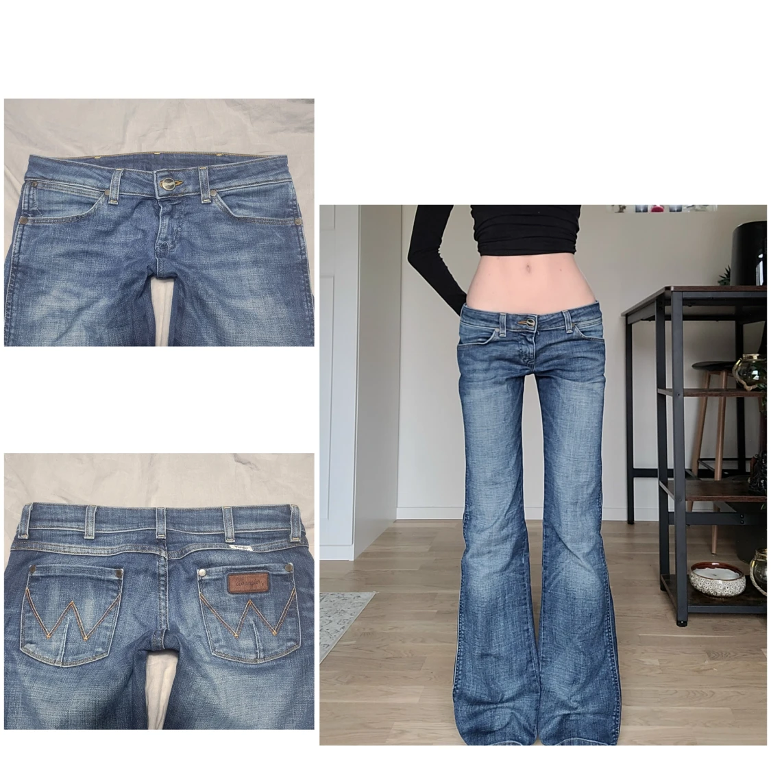 Lågmidjade jeans - 90