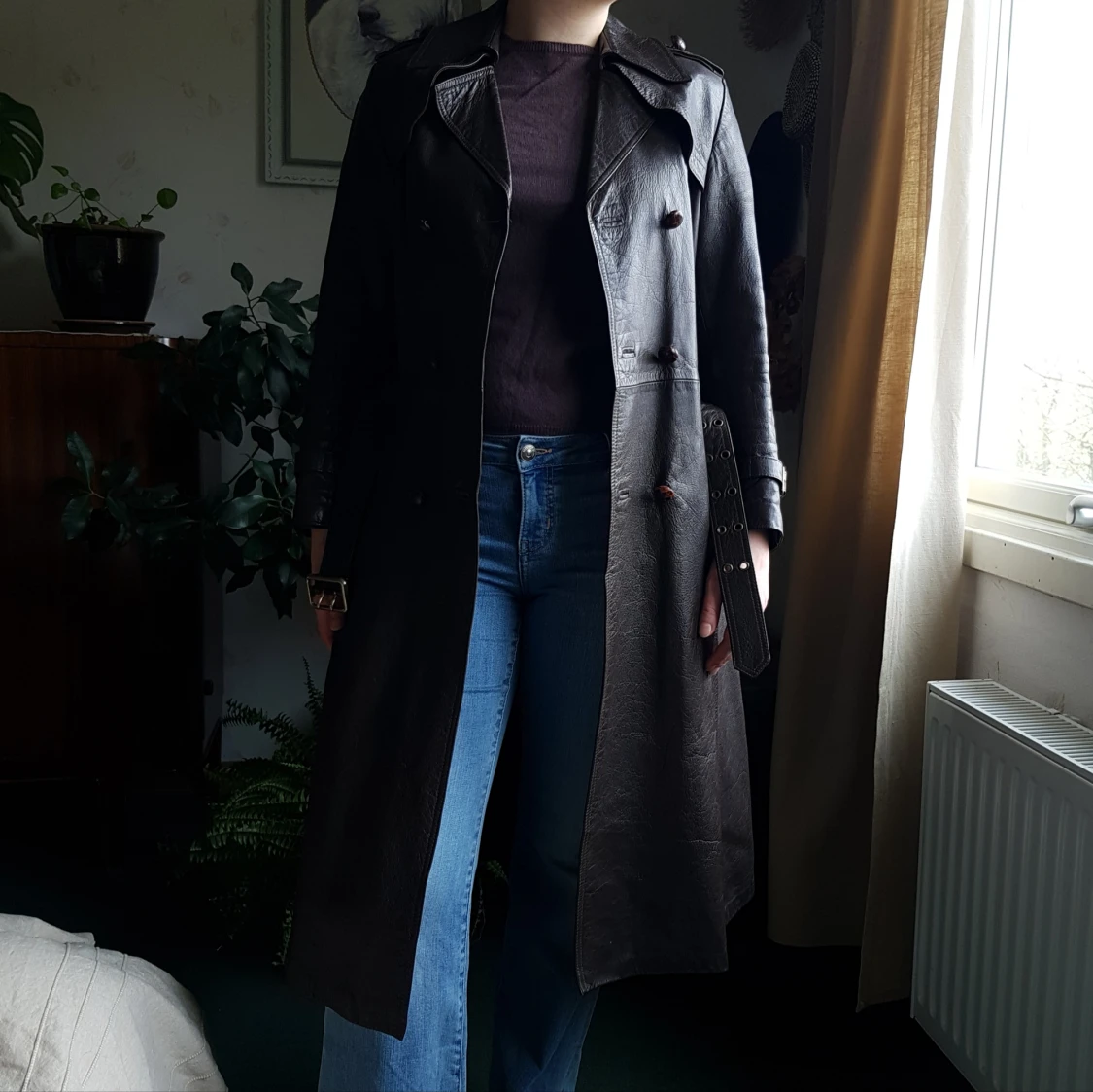 Vintage skinnkappa 70-tal đ