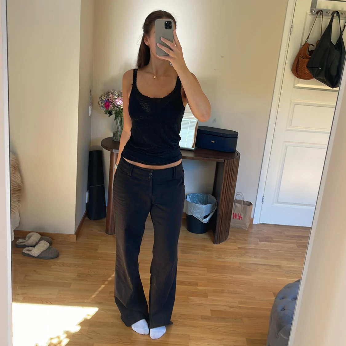 Spets topp med leopard mönster - 90